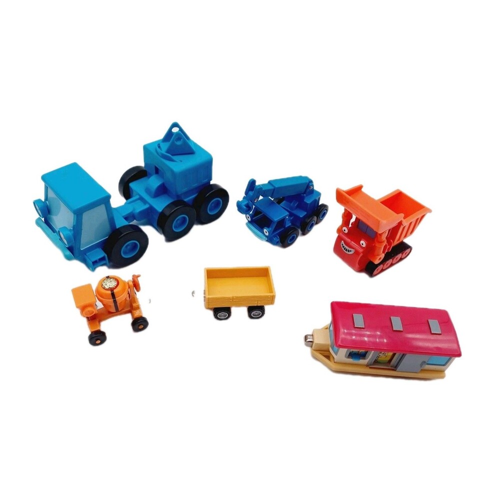 Bob The Builder Play Vehicles Toy Lot Of 6 Trucks